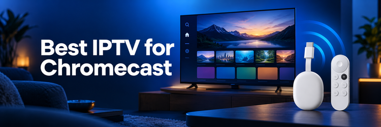 Best IPTV for Chromecast displayed on a television