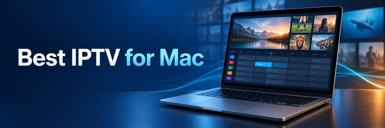 Best IPTV for Mac shown on a MacBook screen