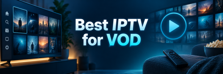 Best IPTV for VOD movie and series browsing screen