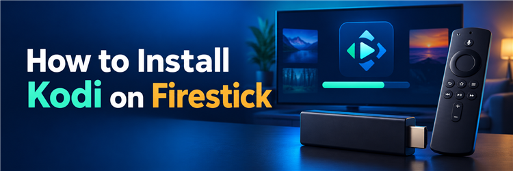 How to Install Kodi on Firestick with a streaming stick, remote, and television